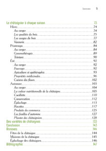 Le Châtaignier, un arbre généreux sommaire 1