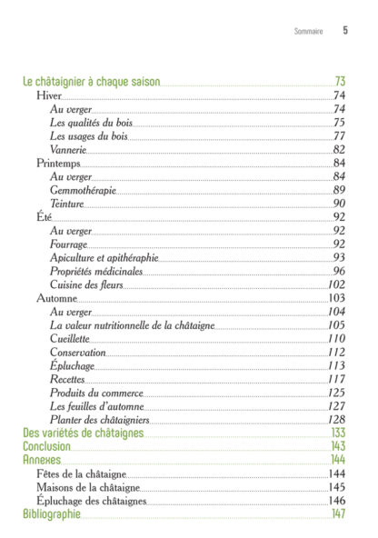 Le Châtaignier, un arbre généreux sommaire 1