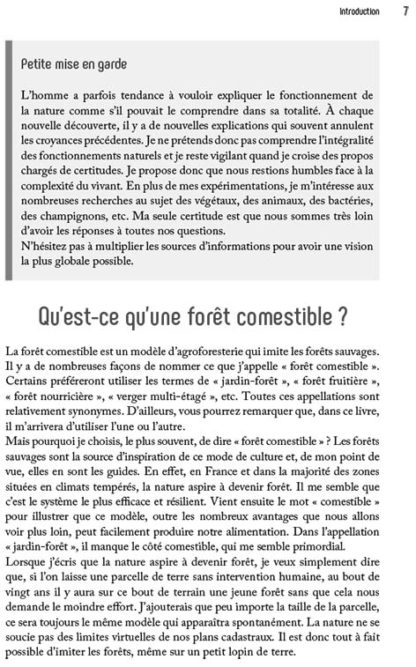 Foret comestible permaculture