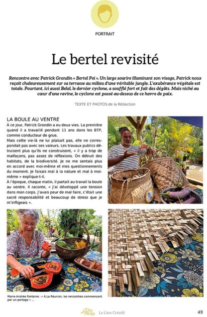 Le Lien Créatif n°50 - magazine de vannerie