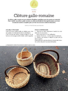 Le Lien Créatif n°51, magazine de vannerie-cloture gallo-romaine
