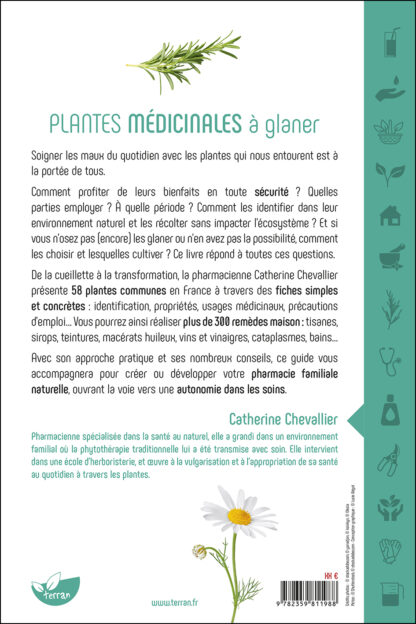 Plantes médicinales à glaner - 4e de couverture