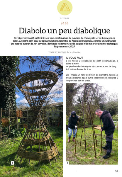 Le Lien Créatif n°53 - Des structures en châtaigner au jardin – Image 2