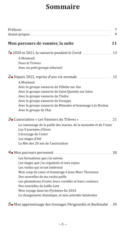 Mon parcours de vannier, la suite 34 tutoriels