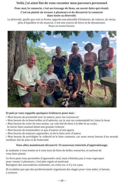 Mon parcours de vannier, la suite 34 tutoriels