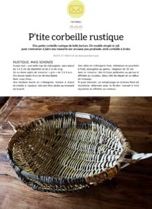 LLC54 revue de vannerie corbeille rustique en bourdaine